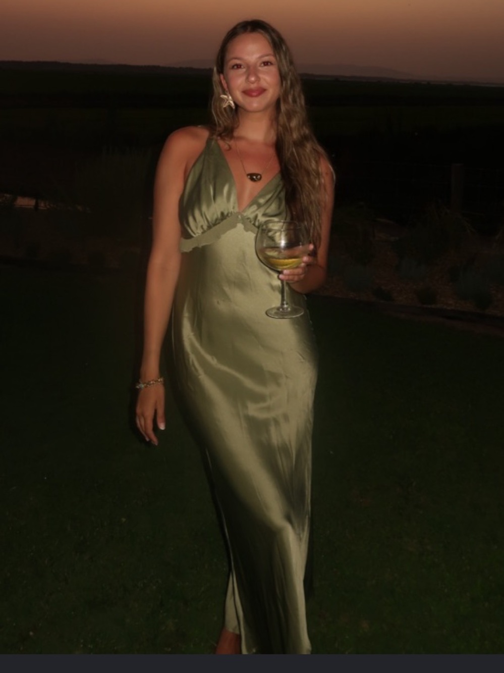 REFORMATION | Madrigal Satin Dress